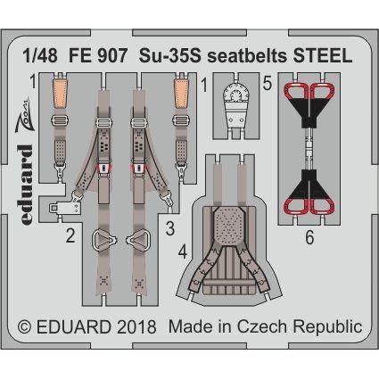【新製品】FE907 塗装済 スホーイ Su-35S フランカー シートベルト