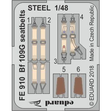 【新製品】FE910 塗装済 メッサーシュミット Bf109G シートベルト