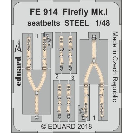 【新製品】FE914 塗装済 フェアリー ファイアフライ Mk.I シートベルト