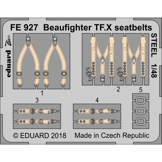 【新製品】FE927 塗装済 ブリストル ボーファイター TF.X シートベルト