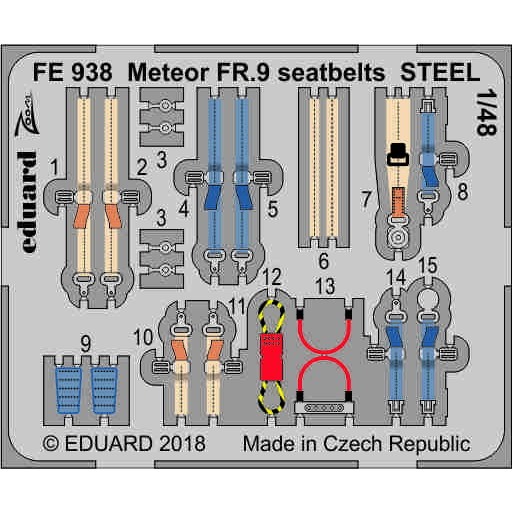 【新製品】FE938 塗装済 ミーティアFR.9 シートベルト