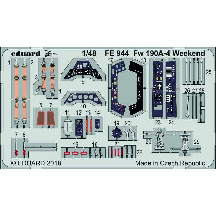 【新製品】FE944 塗装済 フォッケウルフ Fw190A-4 ウィークエンド