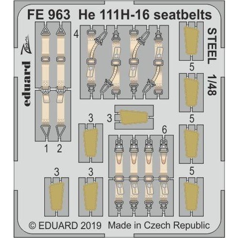 【新製品】FE963 塗装済 ハインケル He111H-16 シートベルト