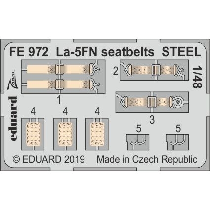 【新製品】FE972 塗装済 ラヴォーチキン La-5FN シートベルト (ステンレス製) (ズべズダ用)
