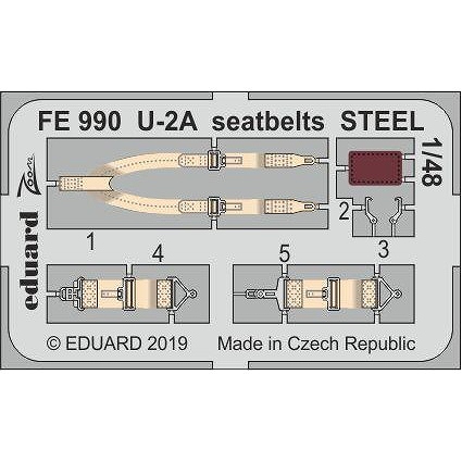 【新製品】FE990 塗装済 U-2A シートベルトエッチングパーツ (AFVクラブ用)