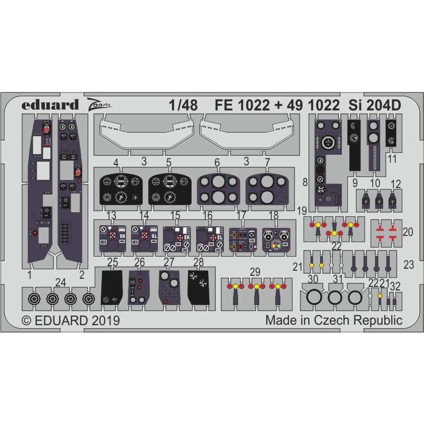 【新製品】FR1022 塗装済 ジーベル Si 204D ズーム エッチングパーツ(スペシャルホビー用)