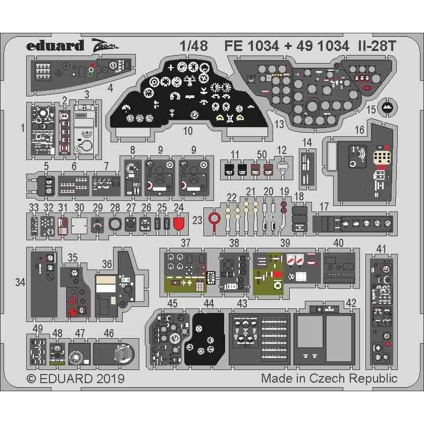 【新製品】FE1034 塗装済 イリューシン Il-28T ビーグル ズームエッチングパーツ (ボブキャット用)