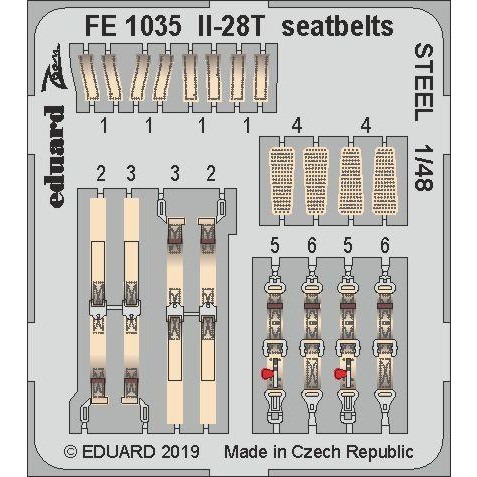 【新製品】FE1035 塗装済 イリューシン Il-28T ビーグル シートベルト (ステンレス製) (ボブキャット用)
