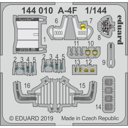 【新製品】144010 ダグラス A-4F スカイホーク エッチングパーツ (エデュアルド/プラッツ用)