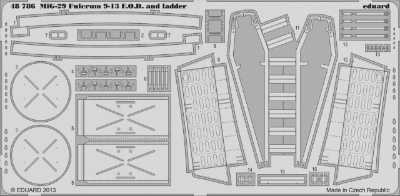 【新製品】[8591437487868] 48786)MiG-29 9-13 フルクラム エアインテイクカバーと乗降階段