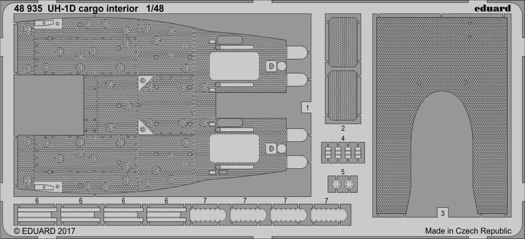 【新製品】48935)UH-1D ヒューイ 貨物室(床・天井)