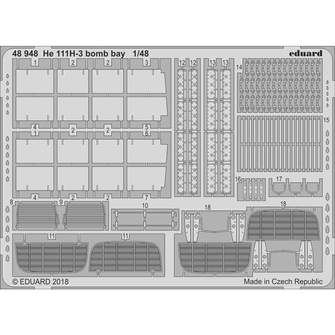 【新製品】48948 ハインケル He111H-3 爆弾倉