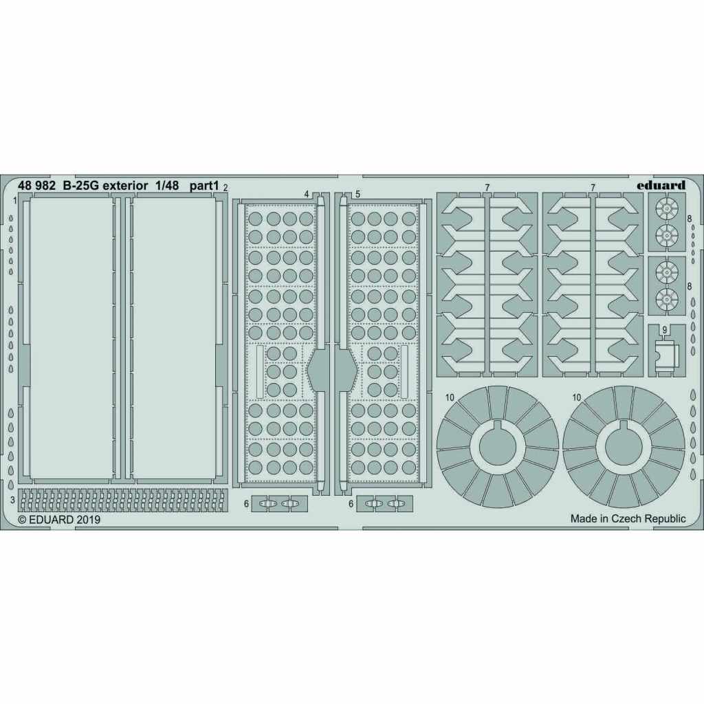 【新製品】48982 ノースアメリカン B-25G ミッチェル 外装