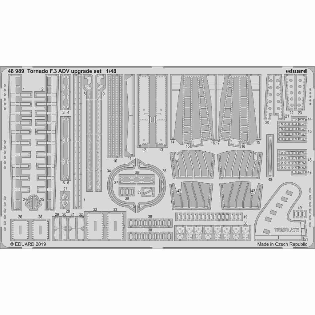 【新製品】48989 トーネード F.3 ADV アップグレードエッチングパーツ(エデュアルド/レベル用)