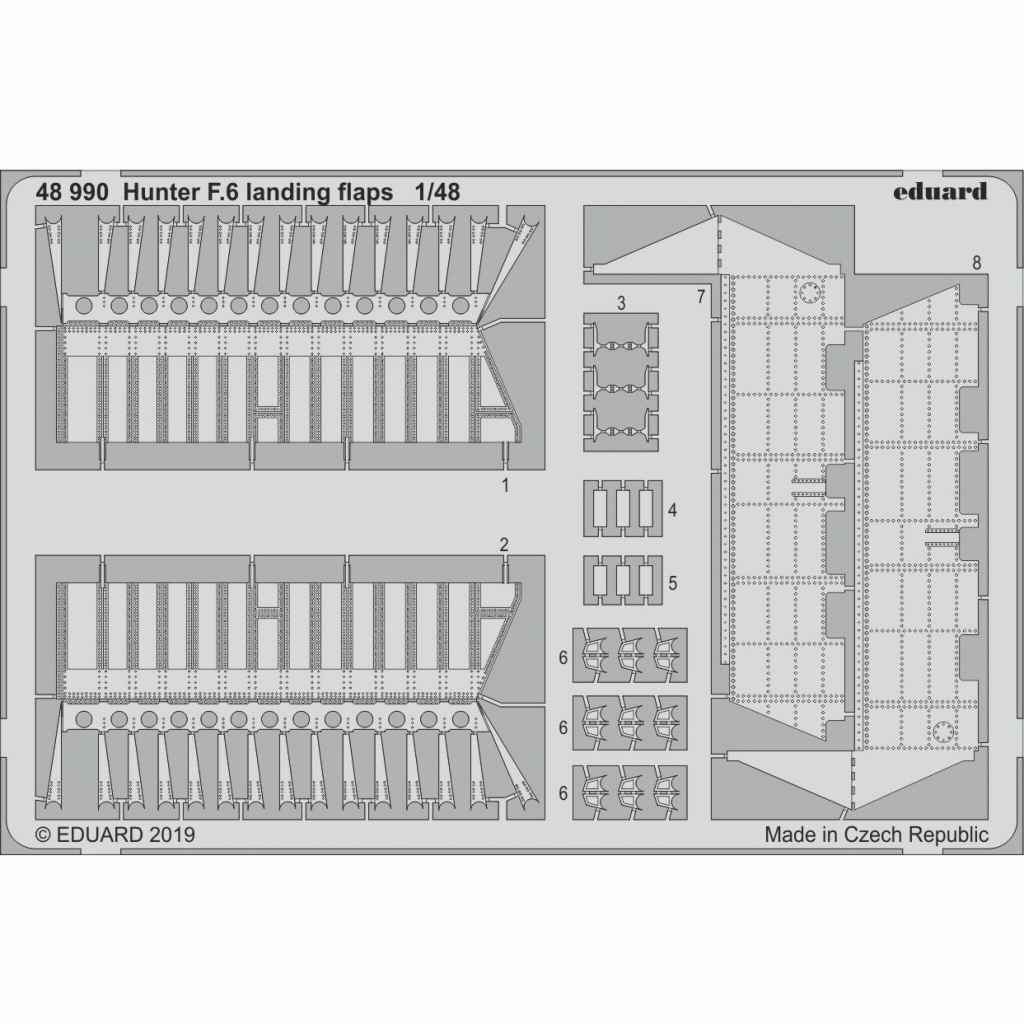 【新製品】48990 ホーカー ハンター F.6 ランディングフラップ (エアフィックス用)