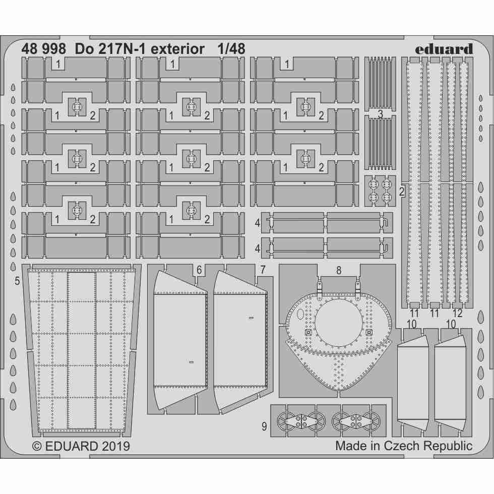 【新製品】48998 ドルニエ Do217N-1 外装エッチングパーツ (ICM用)