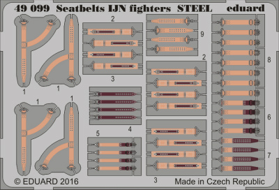 【新製品】49099)塗装済 日本海軍 戦闘機 シートベルト スチール