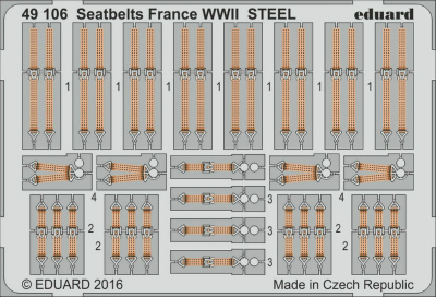 【新製品】49106)塗装済 WWII 仏空軍 シートベルト