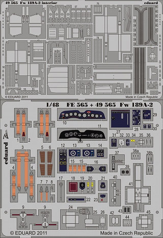 【新製品】[8591437495658] 49565)塗装済 Fw189A-2 内装