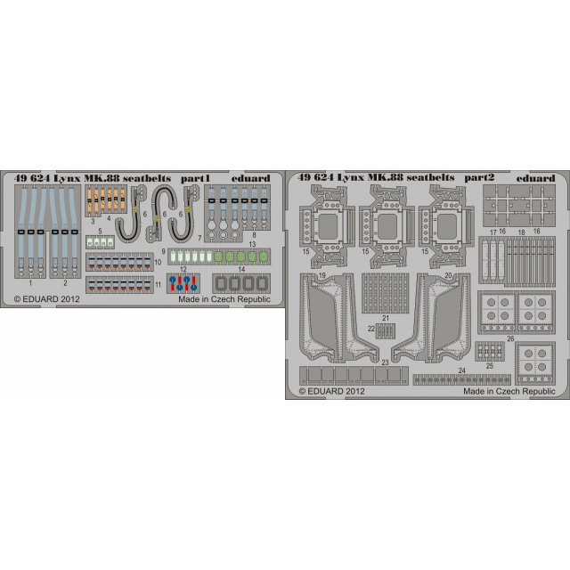 【新製品】[8591437496242] 49624)塗装済 リンクス Mk.88 シートベルト