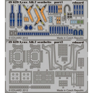 【新製品】[8591437496297] 49629)塗装済 リンクス AH.7 内装 シートベルト