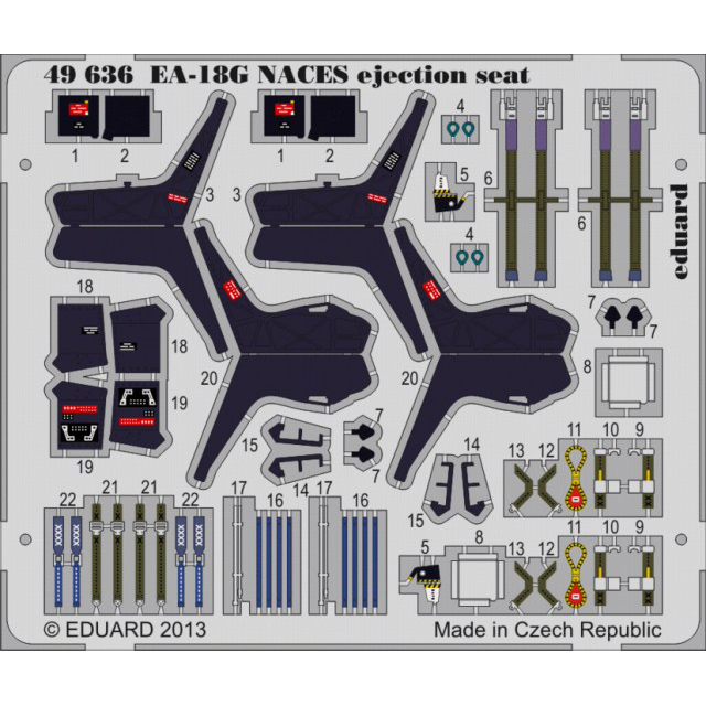 【新製品】[8591437496365] 49636)塗装済 EA-18G グラウラーNACES イジェクションシート