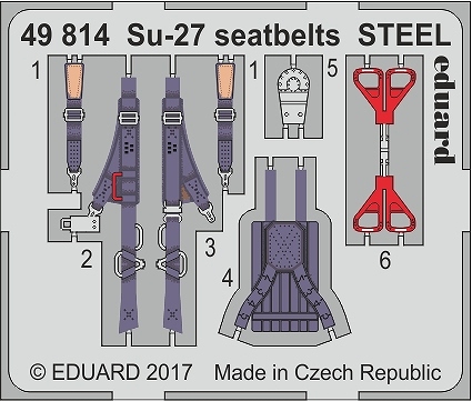 【新製品】49814)塗装済 スホーイ Su-27 フランカー シートベルト