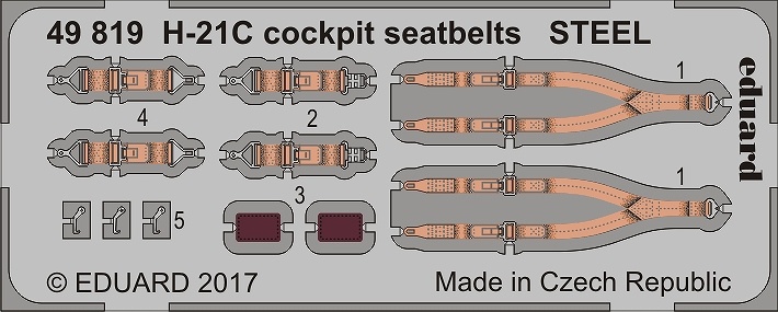 【新製品】49819)塗装済 H-21C ショーニー フライングバナナ コクピットシートベルト