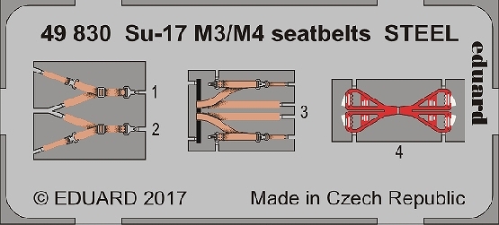 【新製品】49830)塗装済 スホーイ Su-17M3/M4 フィッター シートベルト