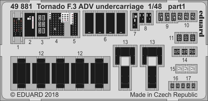 【新製品】49881 塗装済 トーネード F.3 ADV 脚収納庫