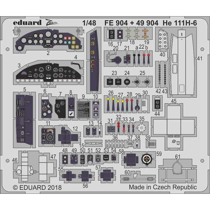 【新製品】49904 塗装済 ハインケル He111H-6 コクピット