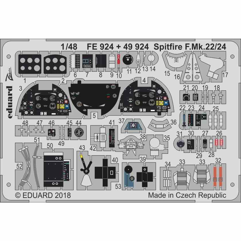 【新製品】49924 塗装済 スーパーマリン スピットファイア F.Mk.22/24