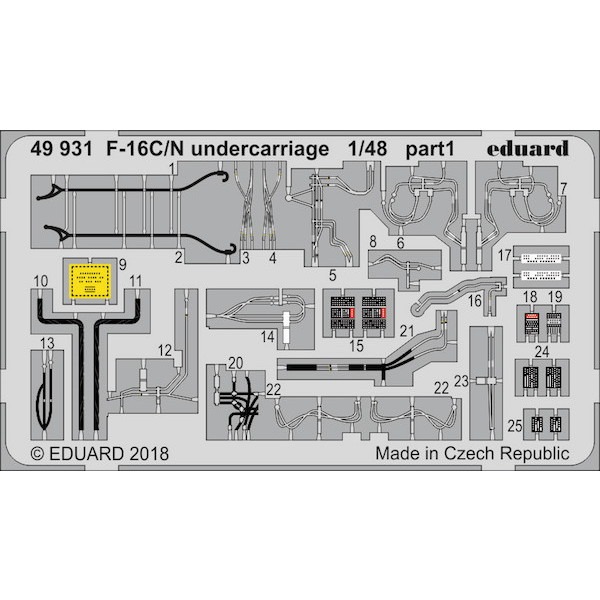 【新製品】49931 塗装済 ジェネラルダイナミクス F-16C/N ファイティングファルコン 着陸装置