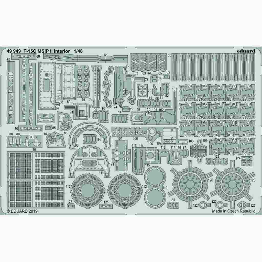 【新製品】49949 塗装済 マクドネル・ダグラス F-15C イーグル MSIPII 内装