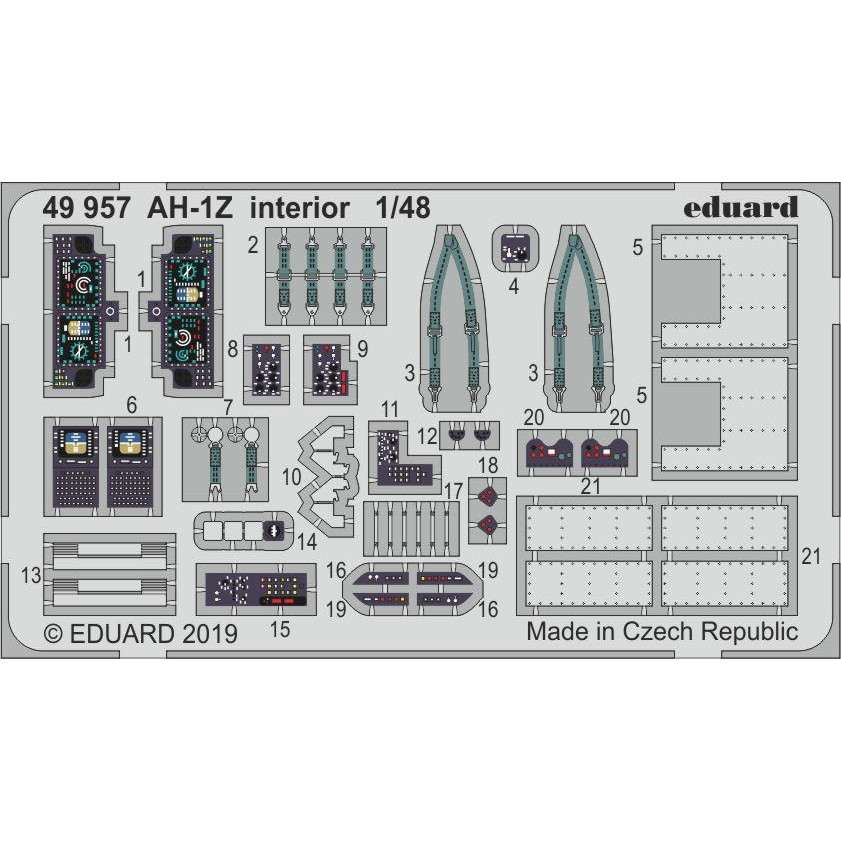 【新製品】49957 塗装済 AH-1Z ヴァイパー 内装