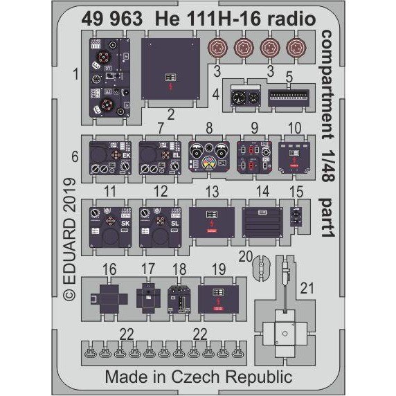 【新製品】49963 塗装済 ハインケル He111H-16 無線室
