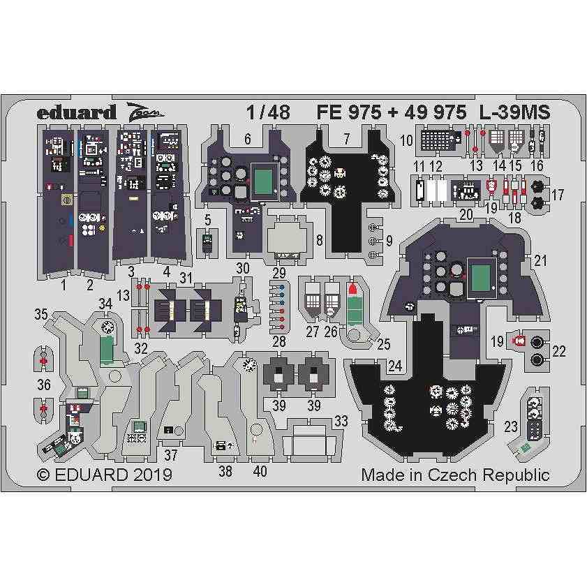 【新製品】49975 塗装済 アエロ L-39MS スーパーアルバトロス エッチングパーツ (トランぺッター用)