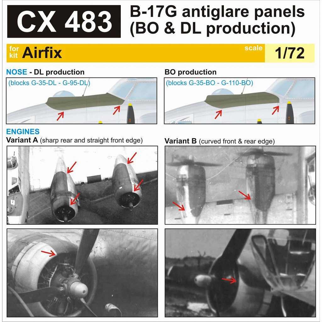 【新製品】CX483)B-17G アンチグレアパネル(BO & DLプロダクション)