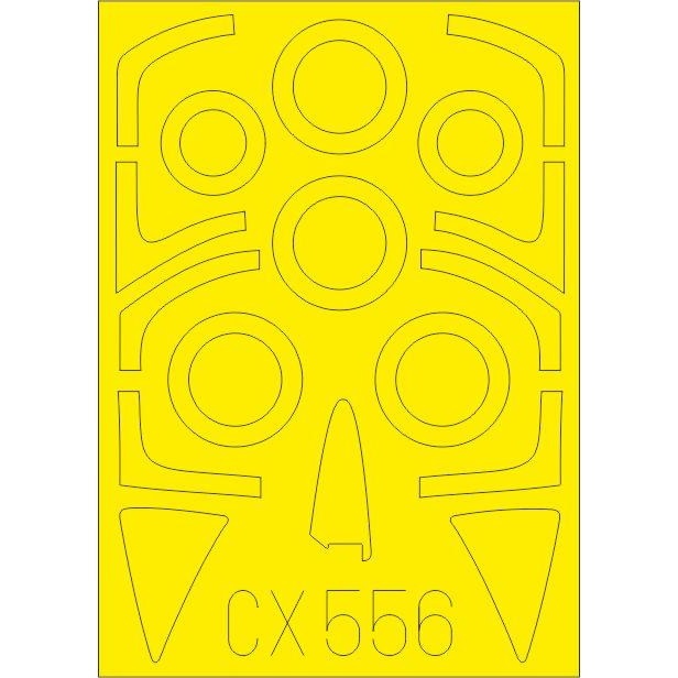 【新製品】CX556 ブラックバーン バッカニア S.2C 塗装マスクシール (エアフィックス用)