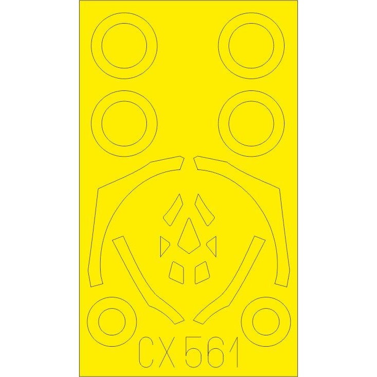 【新製品】CX561 ロッキード・マーティン F-35B 塗装マスクシール (イタレリ用)