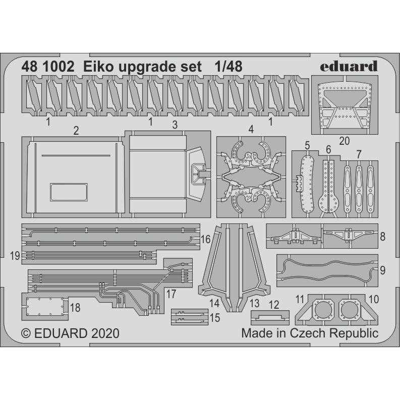 【新製品】481002 ロッキード F-104J 栄光 アップグレードエッチングパーツ (エデュアルド/ハセガワ用)