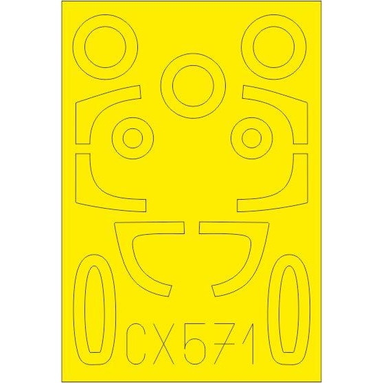 【新製品】CX571 He162A 塗装マスクシール (スペシャルホビー用)