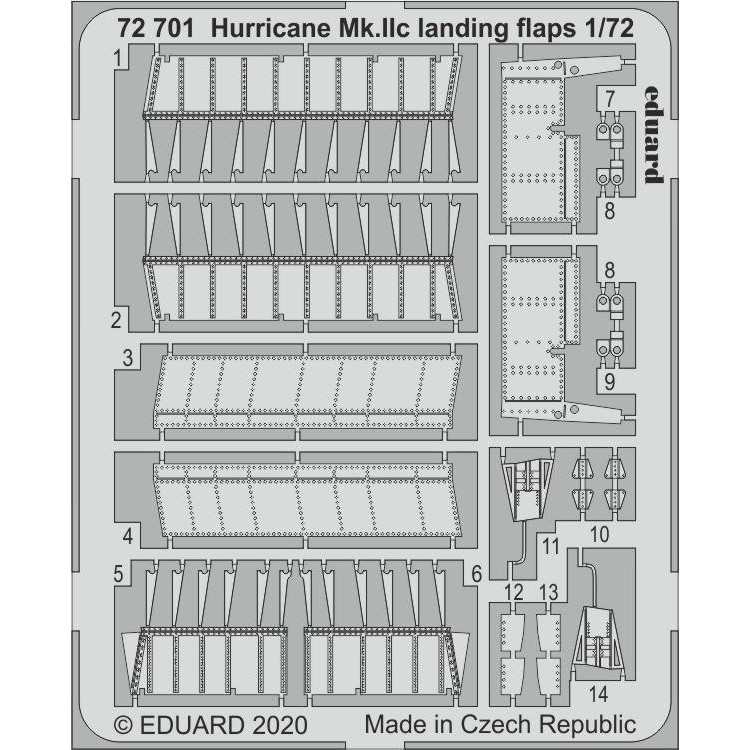 【新製品】72701 ホーカー ハリケーン Mk.IIC ランディングフラップ(アルマホビー用)