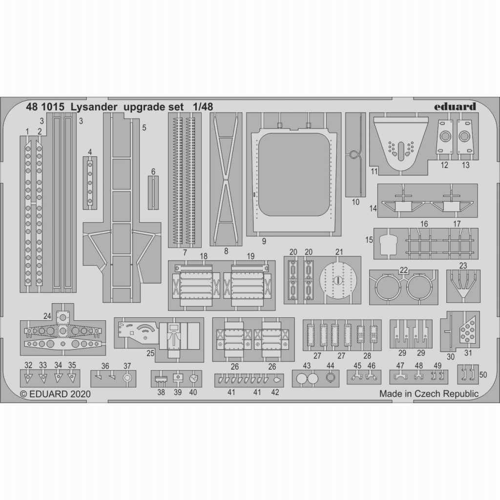 【新製品】481015 ライサンダー アップグレードエッチングパーツ(エデュアルド用)