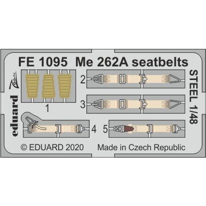 【新製品】FE1095 塗装済 メッサーシュミット Me262A シートベルト (ステンレス製) (ホビーボス用)