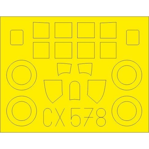 【新製品】CX578 FM-2 ワイルドキャット 塗装マスクシール (アルマホビー用)
