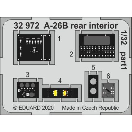 【新製品】32972 塗装済 ダグラス A-26B インベーダー 後部内装 エッチングパーツ (ホビーボス用)
