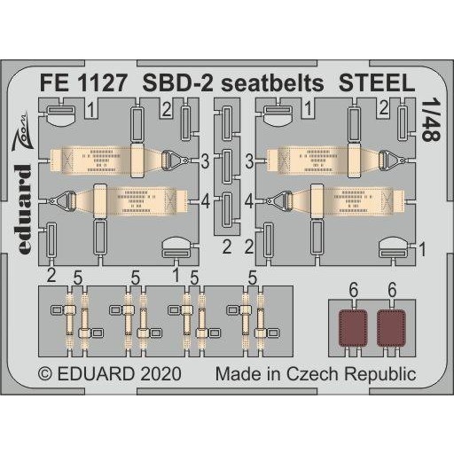 【新製品】FE1127 塗装済 SBD-2 シートベルト (ステンレス製) (アカデミー用)