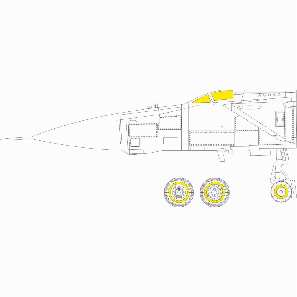 【新製品】CX597 MiG-25PD 塗装マスクシール (ICM用)