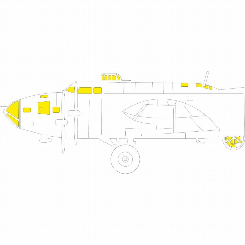 【新製品】EX777 1/48 ボーイング B-17F フライングフォートレス 塗装マスクシール (HKモデル用)